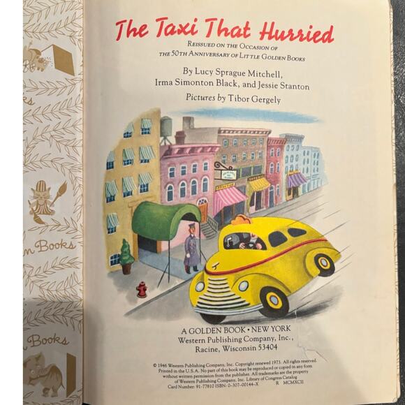 VTG '70+90's Lot of 4 Little Golden Books, Scuffy, Time, Taxi, Caboose - Picture 5 of 8